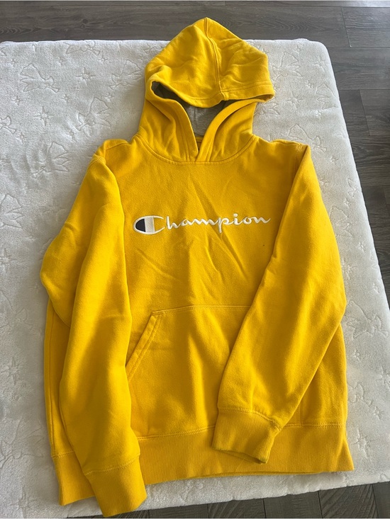 Champion Other - Champion Men’s Yellow Crewneck Hoodie Pullover